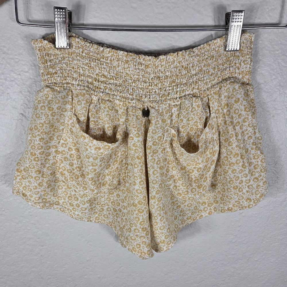 Billabong Waves All Day Mini Shorts Size S Check Stretch Elastic Waist Pockets - Picture 3 of 16